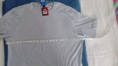 86 NWT Avery Dennison Private Label RFID 100% Prima Cotton Gray Men’s Shirt SzXL