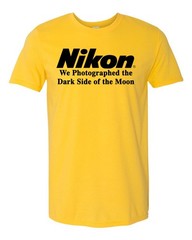 NIKON – We Photographed the Dark Side of the Moon Yellow Gold T-Shirt