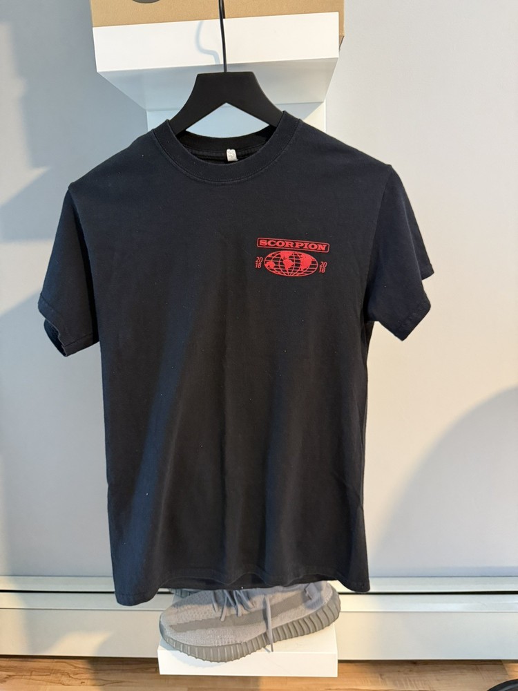 Drake 2018 Scorpion Tour Concert Tee T-SHIRT Size S Black RARE