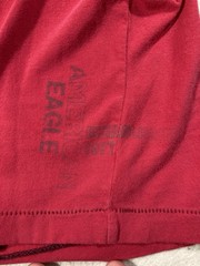 American Eagle Outfitters Men’s Vintage Fit Red Cotton Knit Logo Crew Tee L