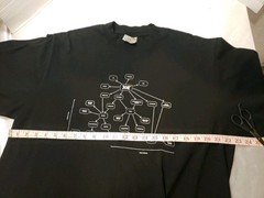 Shaka Wear SuperMAXHeavy Men’s Black Cotton Graphic Print T-Shirt Large