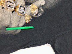 Michael Jordan Chicago Bulls Tshirt Black Rap Hip Hop Vintage Bling 6 Rings Tee