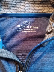 Vineyard Vines Lot 2 shirt Hoodie Long Sleeve Performance Pull Over 1/4 Zip Sz S