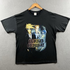 Vintage David Bowie Shirt Mens XL Black A Reality Tour 2000 RARE Double-Sided