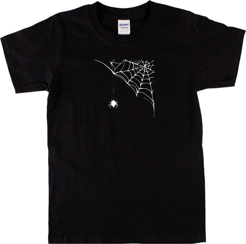 Spider Web T-Shirt – Horror, Gothic, Halloween, S-XXL