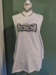 Vintage 2001 Custom-Cut Tool Double-Skull Graphic Muscle Tank size XL/XXL.
