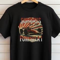 Adult Unisex Retro Formula 1 Racing Classic Car Graphic T-Shirt