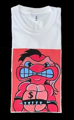 Kandykorn X Slimyburger – Black & White Ninja Turtle on Front, Cotton Retro TMNT