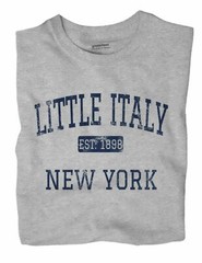 Little Italy New York NY T-Shirt New York City EST