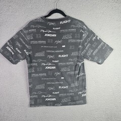 Jordan Mens Flight Club Tee S Gray All Over Print Jumpman Official Member 23