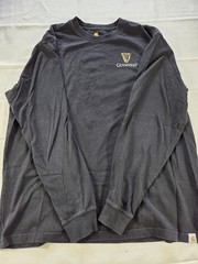Carhartt x Guinness Long Sleeve T Shirt Men’s Large Black Original Fit Logo Tee