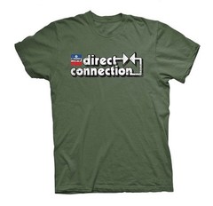 CHECKERED FLAG SPORTS MOPAR DIRECT CONNECTION MEN’S MILITARY GREEN T SHIRT 99430