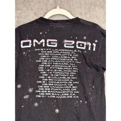 Usher OMG Tour 2011 T Shirt Black Adult Size S Concert Merch Hanes Heavyweight