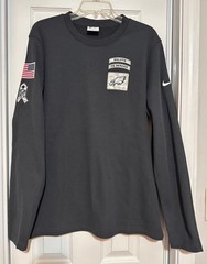Nike Shirt Mens Large Gray Thermal Salute To Service Philadelphia Eagle’s NFL