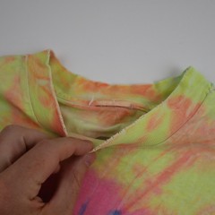Vtg 90s Tie Dye T Shirt Mens L Rainbow Spiral Hippie Festival Single Stitch Tee