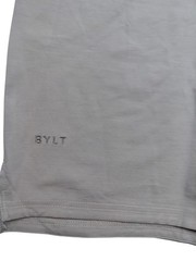 BYLT Premium Basics Shirt Mens Size XXL White Lux Relaxed Split Hem Pocket Tee