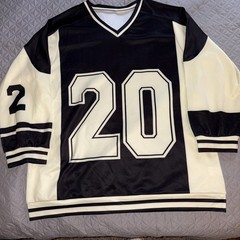 Shein Black Ivory #20 Long Sleeve Football Jersey Mens Size 3XL