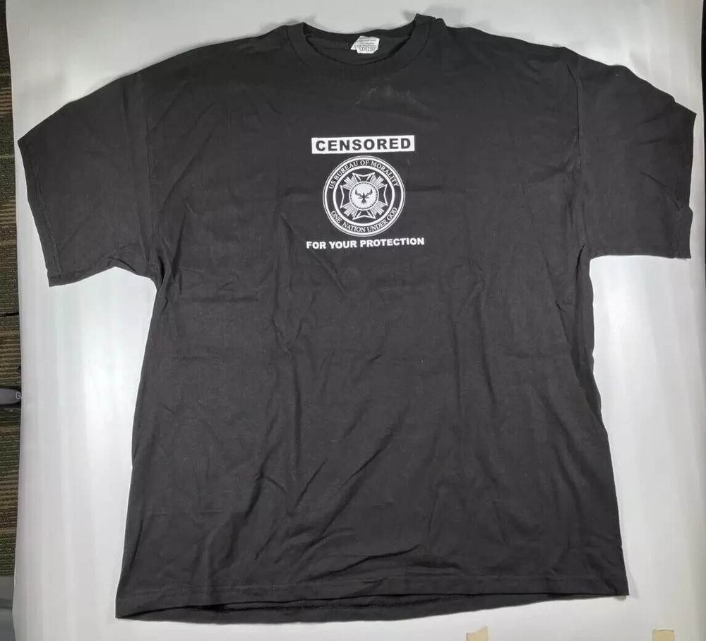 Reprint NIN Nine Inch Nails Year Zero Censored For Your Protection Comfort Color
