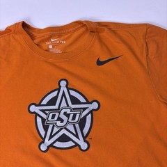 The Nike Tee OK State Cowboys Mens Medium OSU Logo Orange T-Shirt NCAA College