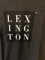LEXINGTON Clothing Co Simon Tee Shirt Dark Gray Melange Mens S/S Size L