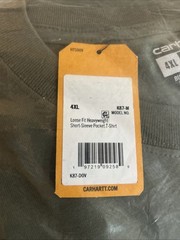 Carhartt K87-M Men’s Short Sleeve T-shirt – Green 4XL