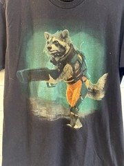 NEW MARVEL GUARDIANS OF THE GALAXY ROCKET Raccoon Tshirt Size Large