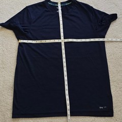 Tek Gear Dry Tek Performance Wicking Tee Men’s Medium Heathered Navy