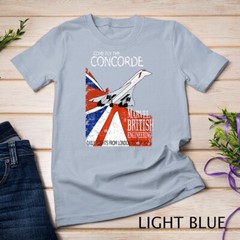 Concorde Retro Vintage British aircraft travel pilot t-shirt Unisex T-shirt