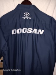 Doosan Pit Crew Work Shirt, XXL & adjustable hook & loop Strap Hat
