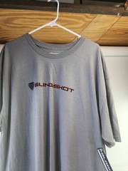 Polaris Slingshot Mens Gray / Orange Solid Graphic T-Shirt Size 2 XL