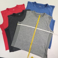 BCG 4-Tank Tops Mens Red, Blue, Black, & Gray Sleeveless polyester Size 2XL