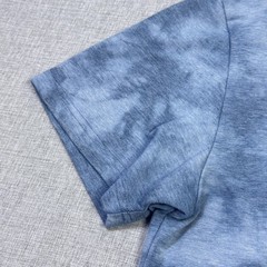 BYLT Tie-Dye Gym T-Shirt Mens Large Blue Relaxed Graphic Crew Neck Stretch