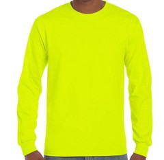 BW ATTIRE: ROUND (CREW) NECK SAFETY COLORS LONG SLEEVE T-SHIRT (SINGLE PC PACK)