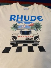 Rhude Grand Prix Miami 22 Graphic Print Tee T-Shirt Mens XL Streetwear