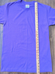 Vintage Single Stitch Blank T Shirt Medium Purple Hanes USA Fabric 50/50