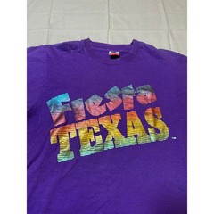 Vintage Fiesta Texas T Shirt Mens M Purple 90s Theme Park Tee USA
