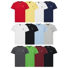 5 Pack Black Horse Club Men’s Short Sleeve Crew Neck Or V-Neck Classic T-Shirt
