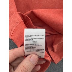 Weatherproof Shirt Mens Long Sleeve Henley Apricot Brandy Heather Large