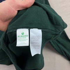J.Crew Oarsman Re-Imagined Mens Medium Forest Green Contrast Long Sleeve T-Shirt