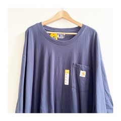 Carhartt Tee Shirt Men’s 5XL Blue Loose Fit Heavyweight Short Sleeve Workwear