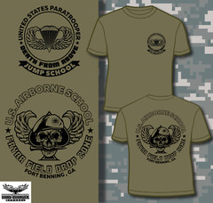 Fort Benning, GA Airborne Jump School Fryar Field Jump Zone T-shirt