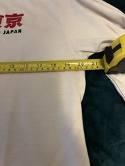 BrandMakers Tokyo Japan Samurai Graphic Logo Heavyweight Long Sleeve Tee Cream M