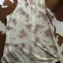 BYLT Premium Basics Cloud Dye Tank Sand Tie Dye Mens Sleeveless Size M