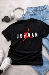 Men’s Black Graphic T-Shirt – Contemporary Athletic-Inspired Design | Crew Neck