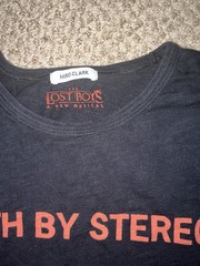 Hiro Clark The Lost Boys Musical Death By Stereo Graphic Tee L Black