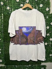 Vintage 1993 Grand Canyon Art Wrap Around AOP T-Shirt XL Outdoor Nature Eagle