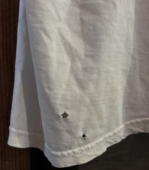 VTG 90’s DISTRESSED Buckle Staff T-shirt XL Holes Short Sleeve Graphic READ DESC