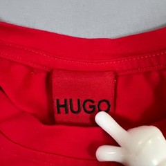 Hugo Boss T Shirt Mens Small Red Logo Print Short Sleeve Crew Neck Pullover