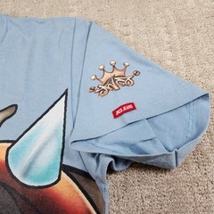 Vintage JNCO Jeans Shirt Men Small Bulldog Big Logo Blue USA Made 90s Y2K