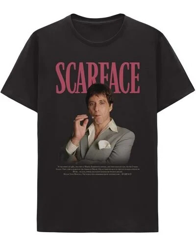 Hybrid Men’s Scarface Short Sleeve T-shirt Black L